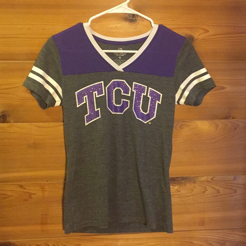 TCU Gray/Purple Sparkle T-Shirt